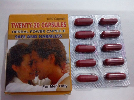 Twenty – 20 Capsules Herbal Power Capsules from Rana Herbals