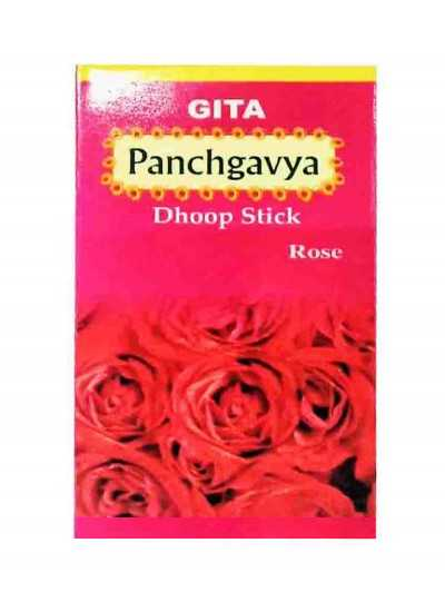 Gita Bhawan Panchgavya Rose Incense Sticks (Rishikesh)