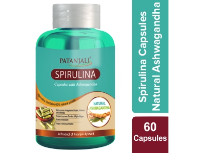 Patanjali Spirulina Capsule With Ashwagandha